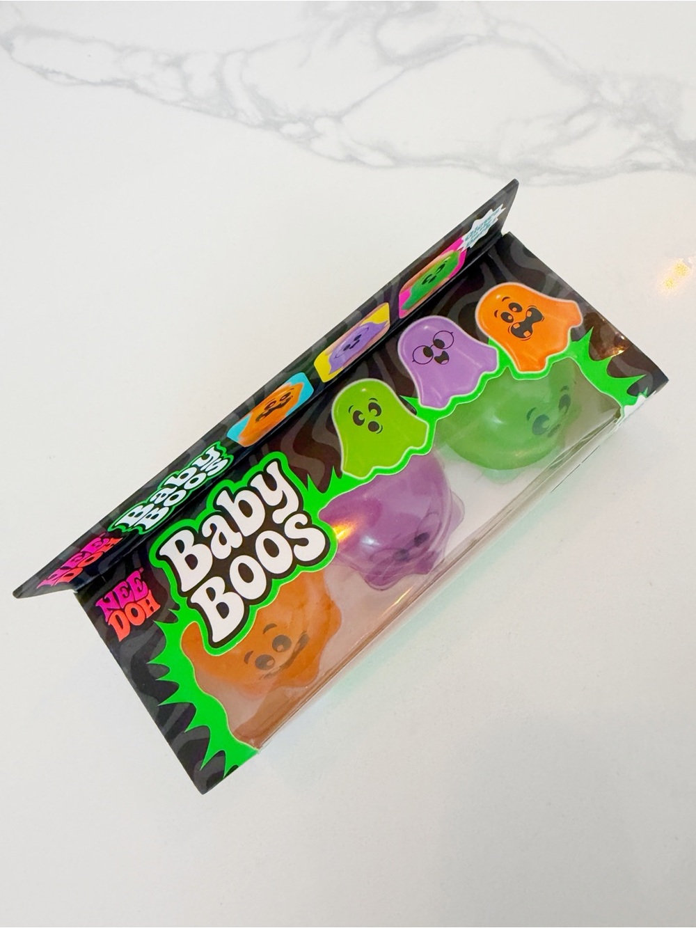 RARE NeeDoh Baby Boos 3-Pack 2026 Halloween Glow in Dark Ghosts NEW ๐ป - Picture 3 of 4